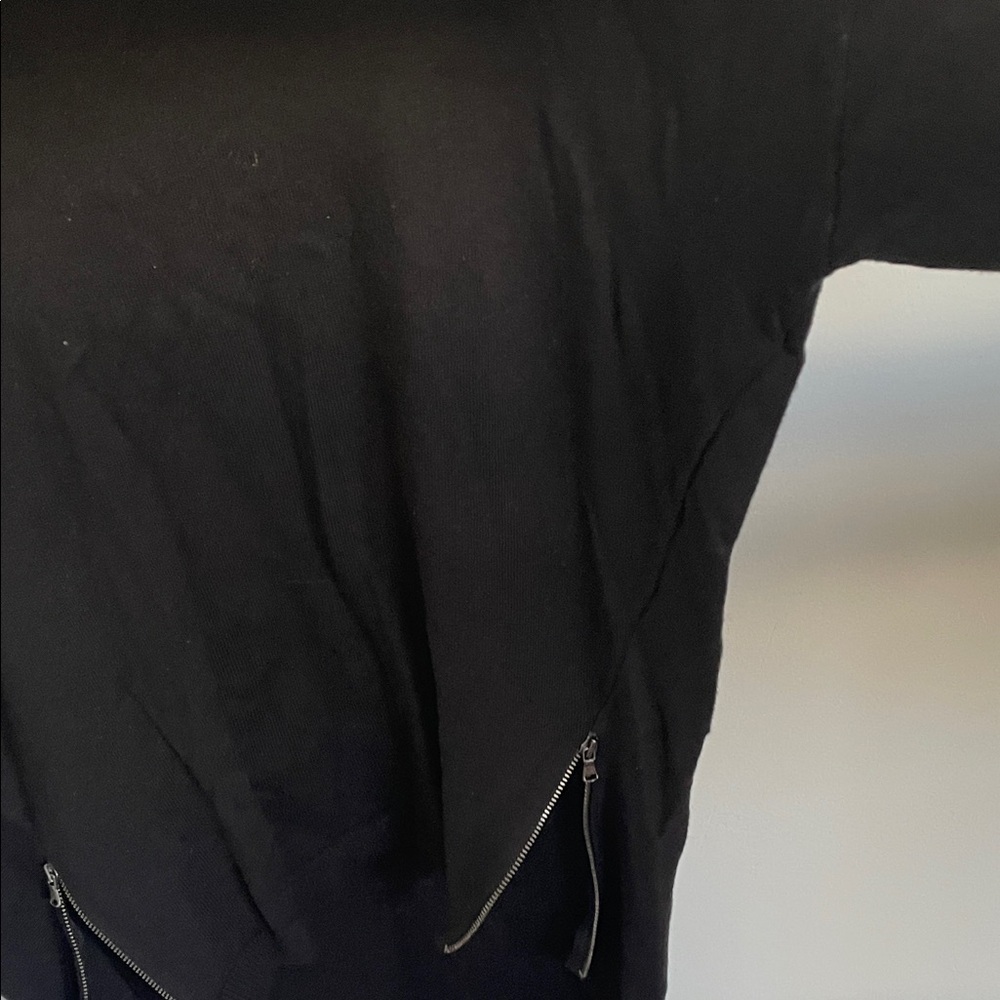 Black Sweater with Zippers size s - Picture 7 of 7